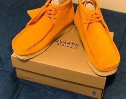 Clarks Originals Men S Wallabee Boot Burnt Yellow Suede 26146259 New In Box Fashion Clothing Sh Clarks Originals Men Clarks Wallabees Men Clarks Originals