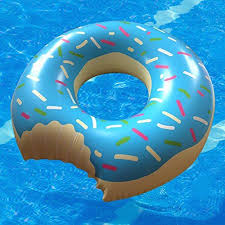Inflatable Donut Blue With Sprinkles For More Information Visit Image Link Note It Is Affiliate Link To Amazon Donut Inflatable Pool Toys Donut Float