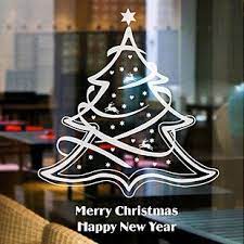Christmas Tree Wall Stickers Glass Window Stickers Christmas Bell Wall Stickers Sticker Inwall Stickers From In 2021 Tree Wall Stickers Window Stickers Christmas Bells