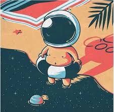 creatividad narrativa en ilustracion espacial funny art astronaut art funny illustration