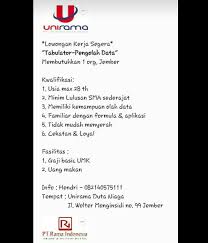 Lowongan kerja di jember mei 2021 temukan loker terbaru yang sesuai dengan lokasi, pendidikan, dan minat anda. Wolter Monginsidi Jember