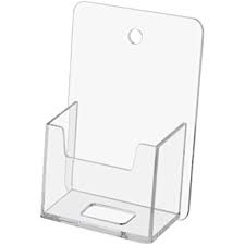 Made of clear acrylic to allow for easy viewing. Amazon Com Marketing Holders Vertical Business Card Holder Wall Mount Single Pocket Premium Durable Clear Acrylic Pack Of 4 Office Products