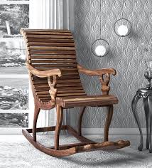 Costway wooden rocking chair porch rocker indoor outdoor seat furniture w/ thick cushion. Buy Acklom Solid Wood Rocking Chair In Provincial Teak Finish Amberville By Pepperfry Online Wooden Rocking Chairs Chairs Furniture Pepperfry Product