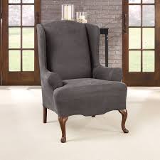 Are you at a loss for what to do with that old wingback chair? Sure Fit Ultimate Stretch T Cushion Wingback Slipcover Reviews Wayfair