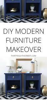 Modern Painted Nightstands With Country Chic Paint Painted Bedroom Furniture Diy Modern Furniture Bedroom Furniture Makeover