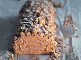 Buche De Noel Au Chocolat Pralinee Au Thermomix Recette Thermomix Recette Buche De Noel Chocolat Chocolat Praline Buche De Noel