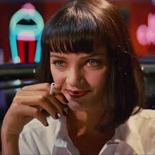 Elegant Uma Thurman in Pulp Fiction