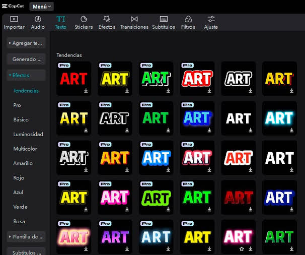 texto y gráficos | Edición de video