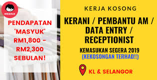 Membantu mengurus akaun fanpage fb dan ig syarikat applescarf. Kerja Kosong Kerani Pembantu Am Data Entry Receptionist Segera Spm Ke Atas Layak Mohon