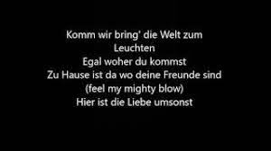 Together we will achieve great things. Adel Tawil Zuhause Ft Matisyahu Lyrics Video Ena Laaa Youtube