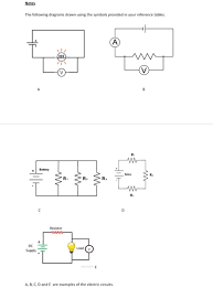 So, the voltmeter reading would be 2v because the combined resistance of the resistor and ammeter is negligible compared to that of the voltmeter. Solved Notes The Following Diagrams Drawn Using The Symbo Chegg Com
