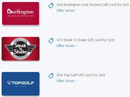 Simply select any of the brands below and we will provide detailed instructions on how to check your balance, including a phone number, online, and store locations. Expired Paypal Digital Gifts Save On Burlington Steak N Shake Topgolf Gift Cards Gc Galore