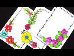 Beautiful Flower Designs How To Draw Flower Border Designs For Project Work Front Cover Page Design Youtube Display them on either side of the door or. beautiful flower designs how to draw flower border designs for project work front cover page design