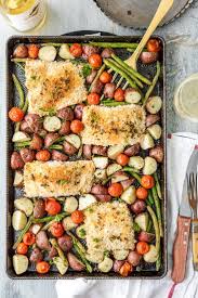 Sheet Pan Honey Mustard Crusted Salmon The Cookie Rookie Sheet Pan Recipes Best Roasted Vegetables Sheet Pan Dinners