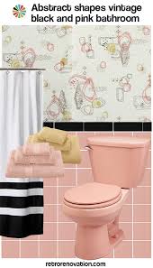 Crystalwaye.com charming master bathroom in pink. Vintage Pink And Black Bathroom Decorating Ideas For A Pink Retro Bathroom 500x874 Download Hd Wallpaper Wallpapertip