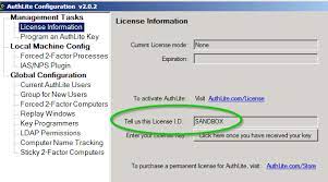 Copy down the lic from the. Licensing Authlite Authlite V2 3 Documentation Authlite