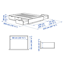 Nordli Struttura Letto Con Cassetti Bianco 140x200 Cm Ikea It In 2020 Bettgestell Schubladen Ikea