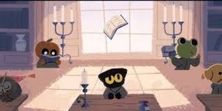 The halloween google doodle for 2016 is a game that users can play on their computers and mobile devices. The Adorable Cat From The Halloween Google Doodle Game Has Captured The Internet S Cold Dark Heart