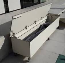 Hpl Truhenbank Mit Stauraum Fur Sonnenschirme Kissentruhe Gartentruhe Truhe