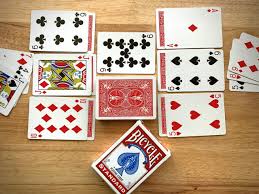 You can actually increase your opponent's pile while making your pile smaller. Palace Bicycle Playing Cards