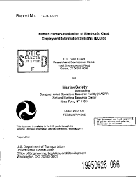 Pdf Human Factors Evaluation Of Electronic Chart Display