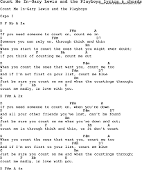 Dear maria, count me in tab by all time low with free online tab player. Lyrics Center Count On Me Lyrics And Chords Ukulele