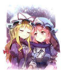 yukari yakumo yuyuko saigyouji 東方 かわいい アニメの女の子 イラスト