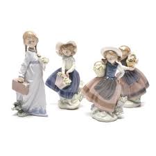 Maybe you would like to learn more about one of these? Lot Art Lladro Flower Girl Figurines
