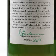 Laphroaig 15 Year Old Prince Charles ...