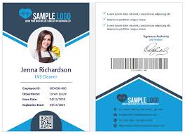 Picture of the employee gets a place at the bottom left of the card and his first and last name will come just beside it. Free 12 Hospital Id Card Templates Formats For Ms Word