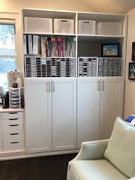 Choose from natural wood tones, cabinets, and shelves to keep your craft supplies clutter free. The Ultimate Craft Room Organization Video Too Positively Jane