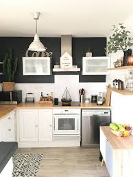 Le Relooking De Ma Cuisine Noire Et Blanche La Rue Des Palmiers Decoration Cuisine Moderne Cuisine Noir Et Blanc Cuisine Noire