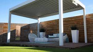 The Prestige Outdoor Living Pod Sliding Louvered Roof Video Pergola Pergola Patio Outdoor Living