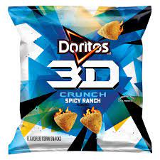 3 X Doritos Corn Snacks 3D Spicy Ranch 18 Gram halal | eBay