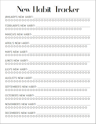 One goal tracker looks like a rectangle and the other like a circle. Free Printable Habit Trackers