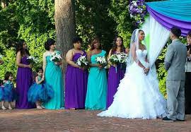 Industry Experts Advice For Brides On Their Wedding Morning Purple Turquoise Wedding Turquoise Wedding Purple Bridesmaids