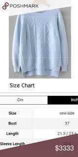 Light Blue Knit Sweater New Boutique Item Slightly Cropped