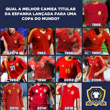 Seleção espanhola fifa 20 6 gen 2020. Mantos Do Futebol De On Twitter De 1966 A 2018 Qual A Camisa Mais Bonita E A Mais Feia Da Selecao Espanhola Na Sua Opiniao