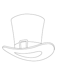 Harry potter coloring pages ] 4. Free Printable Top Hat Coloring Page Coloring Home