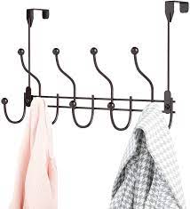 Over the door towel rack. Buy 9 Over The Door Towel Rack Door Hanger Over The Door Hooks Racks Shelf For Hanging Towels Clothes Bags Robe In Bathroom Living Room And Cloakroom Bronze Online In Turkey B08dj1cd9m