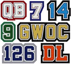 Each of these patches is 4 inches tall and perfect for any project. Numbers Positions And Weight Classes