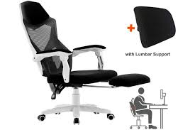 White, ergonomic chairs office & conference room chairs : Bellemosa Ergonomic Office Chair High Back Adjustable Mesh Recliner Footrest White Kogan Com