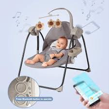 Allowing the baby to sleep in a swing can spur creativity and help the baby to relax and play at optimal levels within that swing on a daily basis. Baby Swing Chair Multi Function Electric Swing To Calm Baby Sleep Suitable For Family And Outdoor Travel Cushypaws Co Uk
