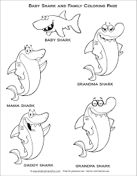Baby Shark Coloring Page For Kids Coloringbay