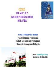 Disini dapat dilihat bahawa komitmen kearah proses islamisasi percukaian pendapatan di malaysia telah lama digerakkan dan semakin ditambah baik. Kuliah 1 Pengenalan Pentadbiran Cukaipengenalan 20160905111321 Ppt Cg3513 Kuliah 1 2 Sistem Percukaian Di Malaysia Norul Syuhada Abu Hassan Course Hero