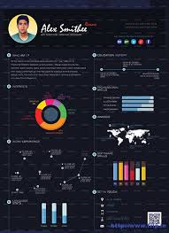 infographic resume print templates 2016