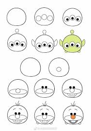How To Draw Tsum Tsum Tutoriel De Dessin Dessins Disney Faciles Dessin Kawaii