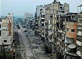 Image result for ruinas da guerra na siria imagens