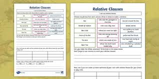 Relative pronouns are used at the beginning of an adjective clause (a dependent clause that modifies a noun). Stone Age Relative Clauses Game Relative Clauses Games