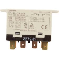It has one common terminal and 2 contacts in 2 different configurations: Intermatic Double Pole Single Throw Relay With 240v Coil